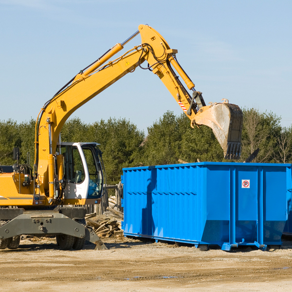 can i choose the location where the residential dumpster will be placed in Grovertown Indiana